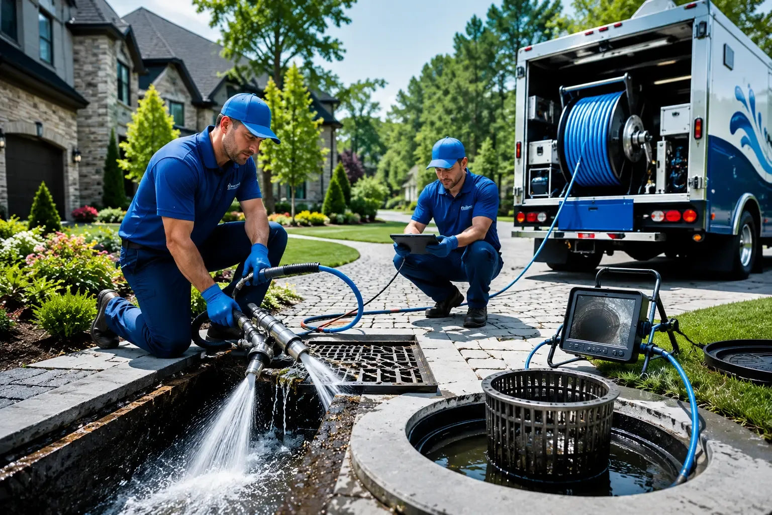 Local outdoor drain cleaning professionals in Ellington, CT